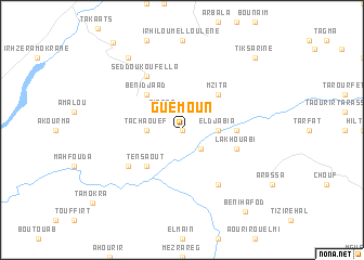 map of Guemoun