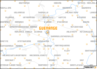 map of Guénange