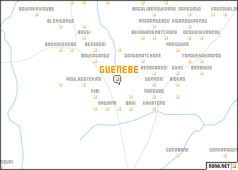 map of Guénébé
