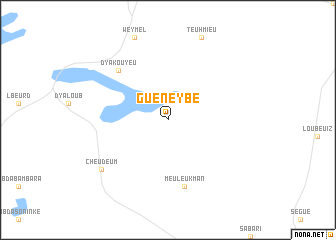 map of Guéneybé