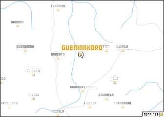 map of Guèninnkoro