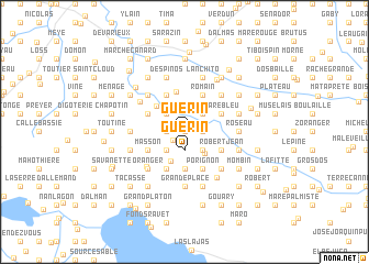map of Guérin