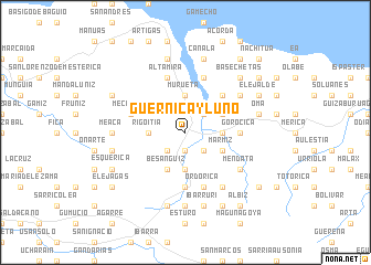 map of Guernica y Luno