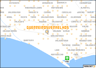 map of Guerreiros Vermelhos