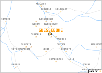 map of Guéssébové