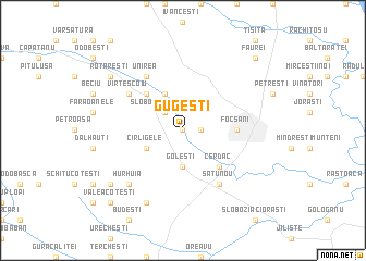 map of Gugeşti