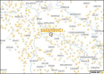 map of Gugunovići