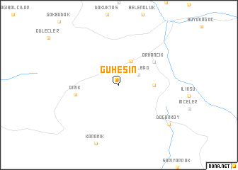map of Güheşin