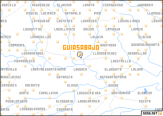map of Guías Abajo