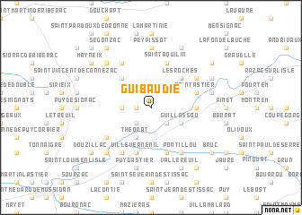 map of Guibaudie