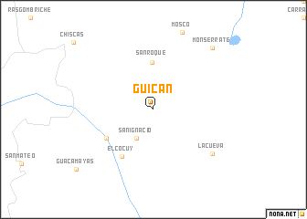 map of Güicán