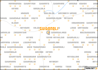 map of Guidan Ali