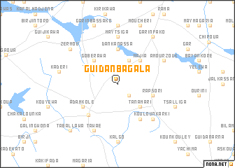 map of Guidan Bagala