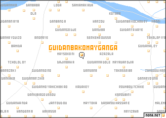 map of Guidan Bako May Ganga