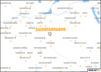 map of Guidan Dan Gana