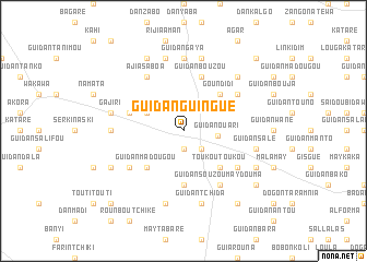 map of Guidan Guingué