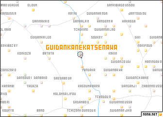 map of Guidan Kané Katsénawa