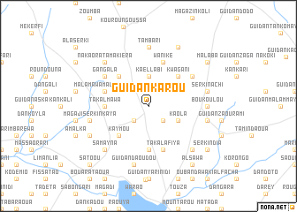 map of Guidan Karou