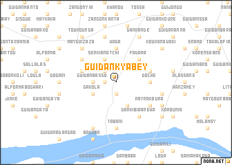 map of Guidan Kyabey