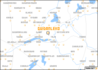 map of Guidan Léko