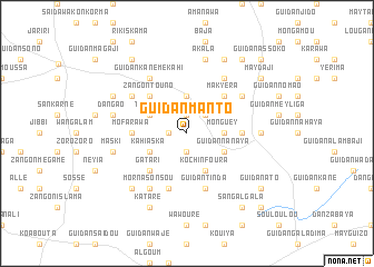 map of Guidan Manto