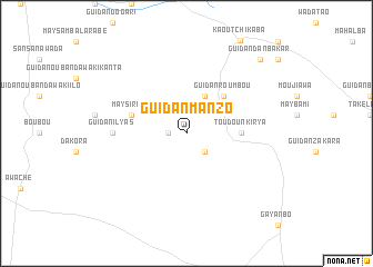 map of Guidan Manzo