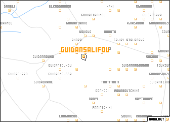 map of Guidan Salifou