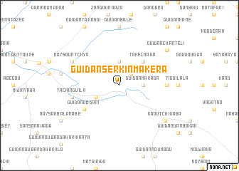 map of Guidan Sèrkin Makéra