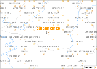 map of Guiderkirch