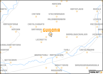 map of Guidonia