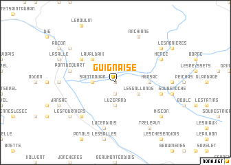 map of Guignaise