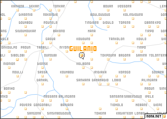 map of Guilanio