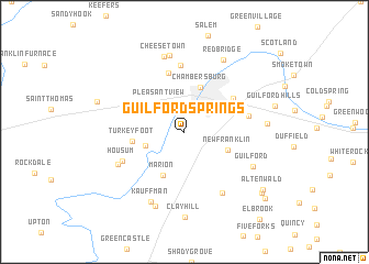 map of Guilford Springs