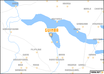 map of Guimba