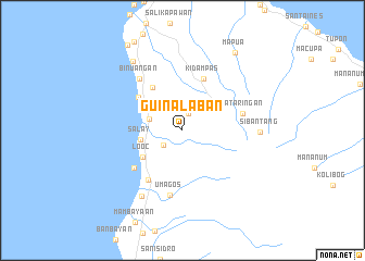 map of Guinalaban