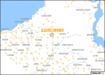 map of Guinciaman