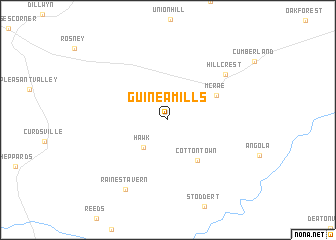 map of Guinea Mills