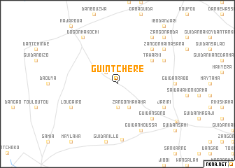 map of Guintchéré