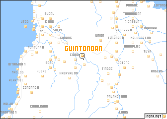 map of Guintonoan