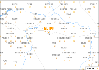 map of Guipa