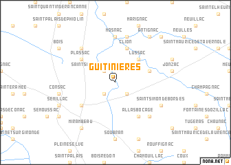 map of Guitinières