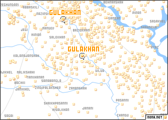 map of Gula Khān
