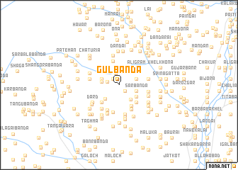 map of Gul Bānda