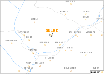 map of Güleç