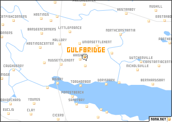 map of Gulf Bridge