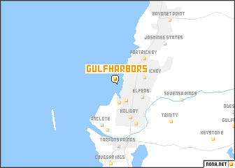 map of Gulf Harbors