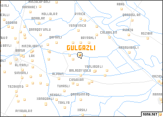 map of Gülgǝzli