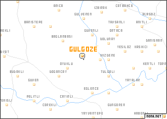 map of Gülgöze