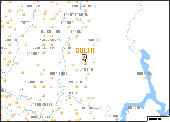 map of Gulin