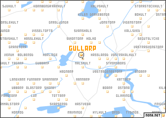 map of Gullarp